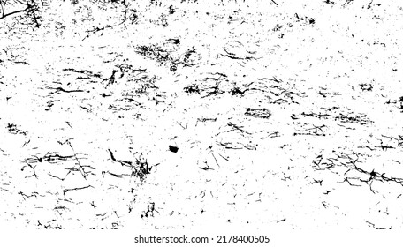 Scratched and Cracked Grunge Urban Background Texture Vector. Dust Overlay Distress Grainy Grungy Effect. Distressed Backdrop Vector Illustration. Isolated Black on White Background. EPS 10.