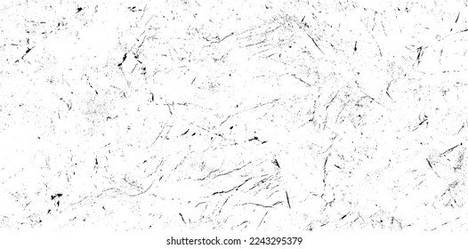 Scratched and Cracked Grunge Urban Background Texture Vector. Dust Overlay Distress Grainy Grungy Effect. Distressed Backdrop Vector Illustration. Isolated Black on White Background. EPS 10.