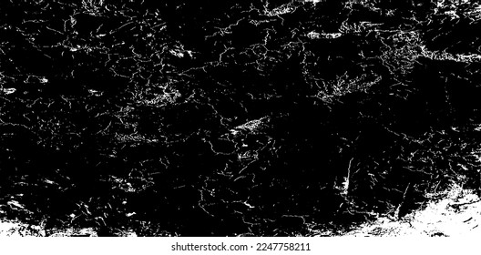Scratched and Cracked Grunge Urban Background Texture Vector. Dust Overlay Distress Grainy Grungy Effect. Distressed Backdrop Vector Illustration. Isolated Black on White Background. EPS 10.