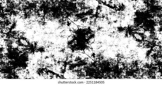 Scratched and Cracked Grunge Urban Background Texture Vector. Dust Overlay Distress Grainy Grungy Effect. Distressed Backdrop Vector Illustration. Isolated Black on White Background. EPS 10.