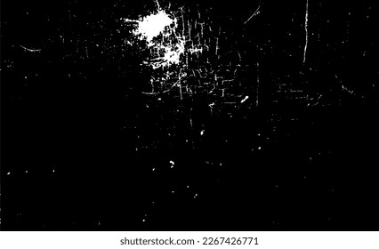 Scratched and Cracked Grunge Urban Background Texture Vector. Dust Overlay Distress Grainy Grungy Effect. Distressed Backdrop Vector Illustration. Isolated Black on White Background. EPS 10.