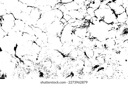 Scratched and Cracked Grunge Urban Background Texture Vector. Dust Overlay Distress Grainy Grungy Effect. Distressed Backdrop Vector Illustration. Isolated Black on White Background. EPS 10.