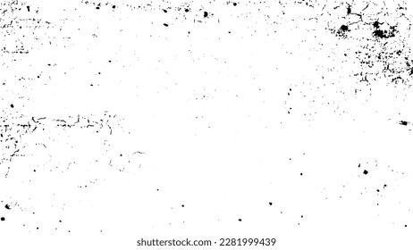 Scratched and Cracked Grunge Urban Background Texture Vector. Dust Overlay Distress Grainy Grungy Effect. Distressed Backdrop Vector Illustration. Isolated Black on White Background. EPS 10.