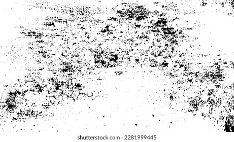 Scratched and Cracked Grunge Urban Background Texture Vector. Dust Overlay Distress Grainy Grungy Effect. Distressed Backdrop Vector Illustration. Isolated Black on White Background. EPS 10.