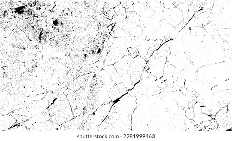 Scratched and Cracked Grunge Urban Background Texture Vector. Dust Overlay Distress Grainy Grungy Effect. Distressed Backdrop Vector Illustration. Isolated Black on White Background. EPS 10.