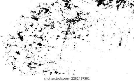Scratched and Cracked Grunge Urban Background Texture Vector. Dust Overlay Distress Grainy Grungy Effect. Distressed Backdrop Vector Illustration. Isolated Black on White Background. EPS 10.