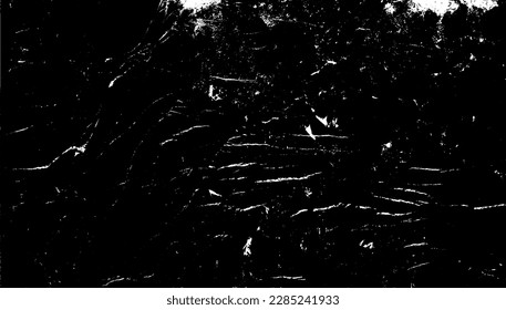 Scratched and Cracked Grunge Urban Background Texture Vector. Dust Overlay Distress Grainy Grungy Effect. Distressed Backdrop Vector Illustration. Isolated Black on White Background. EPS 10.