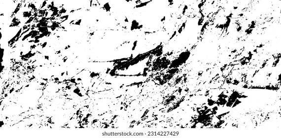 Scratched and Cracked Grunge Urban Background Texture Vector. Dust Overlay Distress Grainy Grungy Effect. Distressed Backdrop Vector Illustration. Isolated Black on White Background. EPS 10.