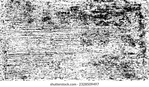 Scratched and Cracked Grunge Urban Background Texture Vector. Dust Overlay Distress Grainy Grungy Effect. Distressed Backdrop Vector Illustration. Isolated Black on White Background. EPS 10.