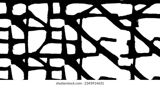 Scratched and Cracked Grunge Urban Background Texture Vector. Dust Overlay Distress Grainy Grungy Effect. Distressed Backdrop Vector Illustration. Isolated Black on White Background. EPS 10