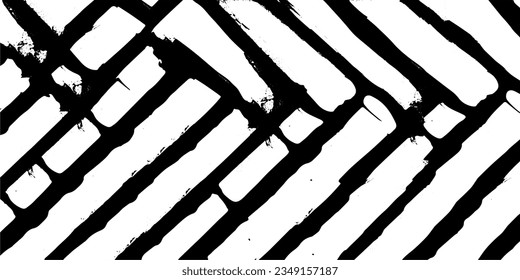 Scratched and Cracked Grunge Urban Background Texture Vector. Dust Overlay Distress Grainy Grungy Effect. Distressed Backdrop Vector Illustration. Isolated Black on White Background. EPS 10