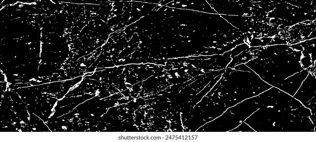 Scratched and Cracked Grunge Urban Background Texture Vector. Dust Overlay Distress Grainy Grungy Effect. Distressed Backdrop Vector Illustration. Isolated Black on White Background. EPS 10.