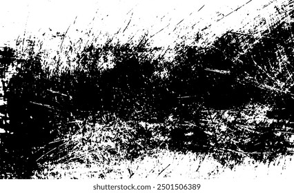 Scratched and Cracked Grunge Urban Background Texture Vector. Dust Overlay Distress Grainy Grungy Effect. Distressed Backdrop Vector Illustration. Isolated Black on White Background. EPS 10.