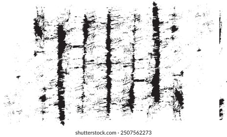 Scratched and Cracked Grunge Urban Background Texture Vector. Dust Overlay Distress Grainy Grungy Effect. Distressed Backdrop Vector Illustration. Isolated Black on White Background. EPS 10.