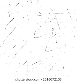 Scratched and Cracked Grunge Urban Background Texture Vector. Dust Overlay Distress Grainy Grungy Effect. Distressed Backdrop Vector Illustration. Isolated Black on White Background. EPS 10.