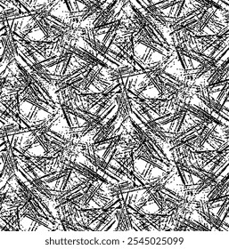 Scratched and Cracked Grunge Urban Background Texture Vector. Dust Overlay Distress Grainy Grungy Effect. Distressed Backdrop Vector Illustration. Isolated Black on White Background. EPS 10.