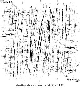 Scratched and Cracked Grunge Urban Background Texture Vector. Dust Overlay Distress Grainy Grungy Effect. Distressed Backdrop Vector Illustration. Isolated Black on White Background. EPS 10.