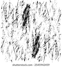 Scratched and Cracked Grunge Urban Background Texture Vector. Dust Overlay Distress Grainy Grungy Effect. Distressed Backdrop Vector Illustration. Isolated Black on White Background. EPS 10.