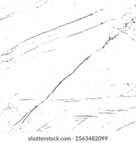 Scratched and Cracked Grunge Urban Background Texture Vector. Dust Overlay Distress Grainy Grungy Effect. Distressed Backdrop Vector Illustration. Isolated Black on White Background. EPS 10.