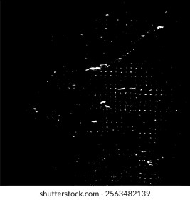 Scratched and Cracked Grunge Urban Background Texture Vector. Dust Overlay Distress Grainy Grungy Effect. Distressed Backdrop Vector Illustration. Isolated Black on White Background. EPS 10.