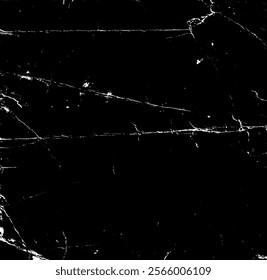 Scratched and Cracked Grunge Urban Background Texture Vector. Dust Overlay Distress Grainy Grungy Effect. Distressed Backdrop Vector Illustration. Isolated Black on White Background. EPS 10.
