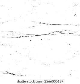 Scratched and Cracked Grunge Urban Background Texture Vector. Dust Overlay Distress Grainy Grungy Effect. Distressed Backdrop Vector Illustration. Isolated Black on White Background. EPS 10.