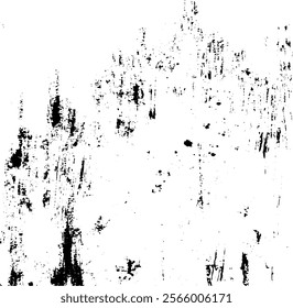 Scratched and Cracked Grunge Urban Background Texture Vector. Dust Overlay Distress Grainy Grungy Effect. Distressed Backdrop Vector Illustration. Isolated Black on White Background. EPS 10.