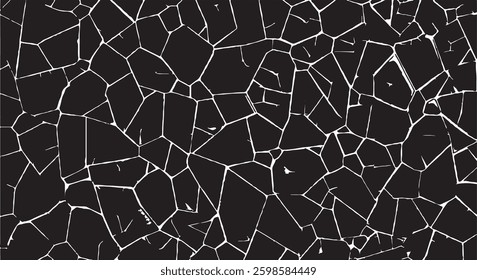 Scratched and Cracked Grunge Urban Background Texture Vector. Dust Overlay Distress Grainy Grungy Effect. Distressed Backdrop Vector Illustration. Isolated Black on White Background. EPS 10.