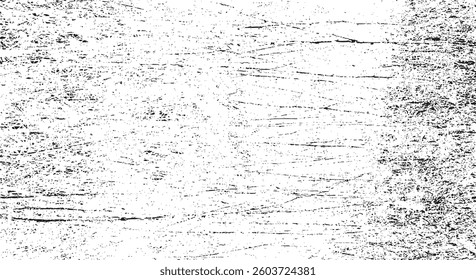 Scratched and Cracked Grunge Urban Background Texture Vector. Dust Overlay Distress Grainy Grungy Effect. Distressed Backdrop Vector Illustration. Isolated Black on White Background. EPS 10.