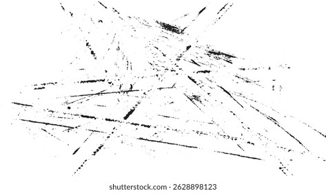 Scratched and Cracked Grunge Urban Background Texture Vector. Dust Overlay Distress Grainy Grungy Effect. Distressed Backdrop Vector Illustration. Isolated Black on White Background. EPS 10.