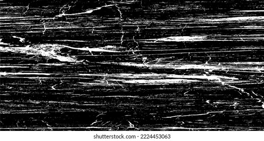 Vector de textura de grunge de superficie rayado y craqueado. Superposición desigual. Efecto Grunguayo. Ilustración vectorial.Negro aislado en fondo blanco. EPS 10.