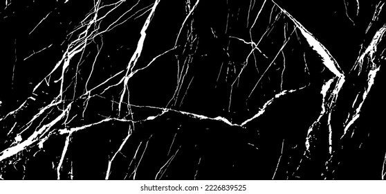 Scratched and Cracked Surface Grunge Texture Vector. Uneven Overlay. Distressed Grungy Effect. Vector Illustration.Black Isolated on White Background. EPS 10.