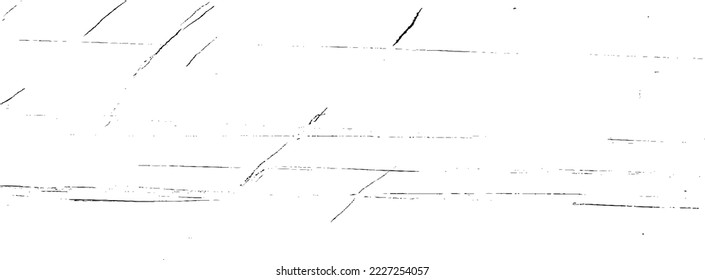 Scratched and Cracked Surface Grunge Texture Vector. Uneven Overlay. Distressed Grungy Effect. Vector Illustration.Black Isolated on White Background. EPS 10.