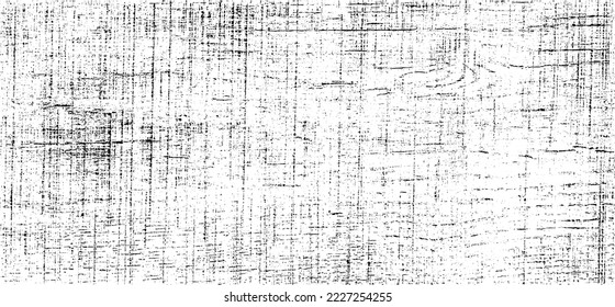 Scratched and Cracked Surface Grunge Texture Vector. Uneven Overlay. Distressed Grungy Effect. Vector Illustration.Black Isolated on White Background. EPS 10.