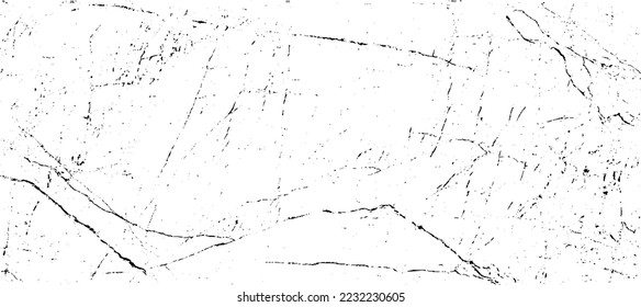 Kratzen und Risse Grunge Textur Vektor. Uneven Overlay. Beunruhigender Graueffekt. Vektorgrafik.Schwarz einzeln auf weißem Hintergrund. EPS10.