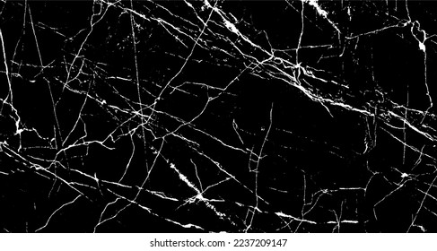 Scratched and Cracked Surface Grunge Texture Vector. Uneven Overlay. Distressed Grungy Effect. Vector Illustration.Black Isolated on White Background. EPS 10.