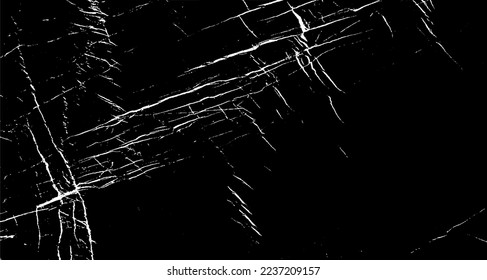 Kratzen und Risse Grunge Textur Vektor. Uneven Overlay. Beunruhigender Graueffekt. Vektorgrafik.Schwarz einzeln auf weißem Hintergrund. EPS10.