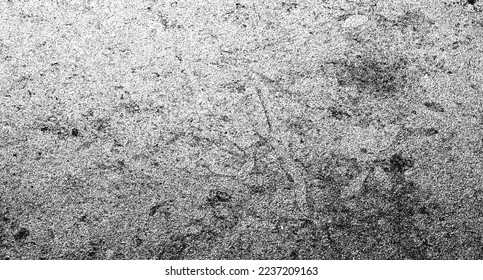 Scratched and Cracked Surface Grunge Texture Vector. Uneven Overlay. Distressed Grungy Effect. Vector Illustration.Black Isolated on White Background. EPS 10.
