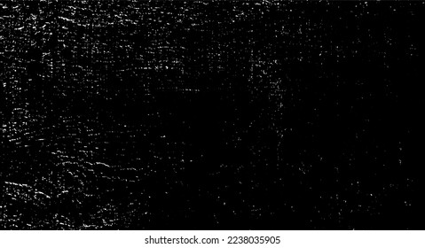 Scratched and Cracked Surface Grunge Texture Vector. Uneven Overlay. Distressed Grungy Effect. Vector Illustration.Black Isolated on White Background. EPS 10.