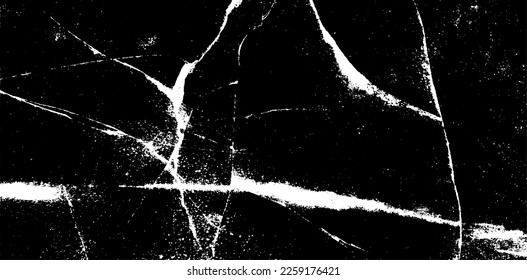 Scratched and Cracked Surface Grunge Texture Vector. Uneven Overlay. Distressed Grungy Effect. Vector Illustration.Black Isolated on White Background. EPS 10.