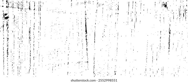 Scratched and Cracked Surface Grunge Texture Vector. Uneven Overlay. Distressed Grungy Effect. Vector Illustration.Black Isolated on White Background. EPS 10.