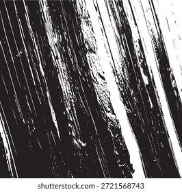 Vector de textura grunge de superficie rayada y agrietada. Superposición desigual. Efecto Grungy angustiado. Ilustración vectorial. Negro aislado sobre fondo blanco. EPS 10.