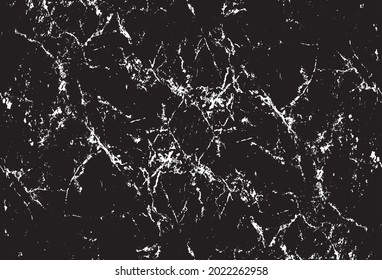 Scratched and Cracked Texture Vector. Distressed Grungy Effect. Noisy Backdrop Vector Illustration. Black on White Background. EPS 10.
