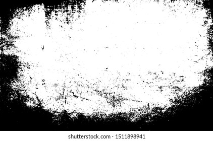 Scratched Frame. Grunge Urban Background Texture Vector. Dust Overlay. Distressed Grainy Grungy Framing Effect. Distressed Backdrop Vector Illustration. EPS 10.