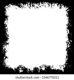 Scratched Frame. Grunge Urban Background Texture Vector. Dust Overlay. Distressed Grainy Grungy Framing Effect. Distressed Backdrop Vector Illustration. EPS 10.