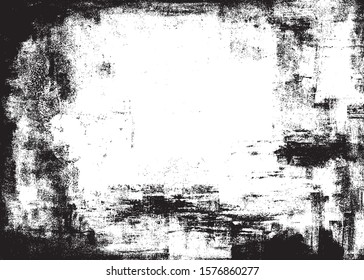 Scratched Frame. Grunge Urban Background Texture Vector. Dust Overlay. Distressed Grainy Grungy Framing Effect. Distressed Backdrop Vector Illustration. EPS 10.