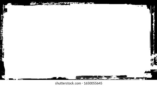 Scratched Frame. Grunge Urban Background Texture Vector. Dust Overlay. Distressed Grainy Grungy Framing Effect. Distressed Backdrop Vector Illustration. EPS 10.