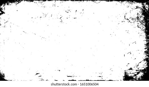 Scratched Frame. Grunge Urban Background Texture Vector. Dust Overlay. Distressed Grainy Grungy Framing Effect. Distressed Backdrop Vector Illustration. EPS 10.