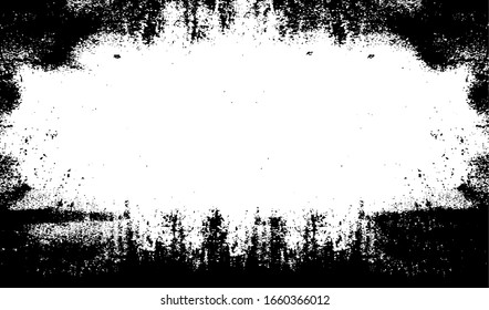 Scratched Frame. Grunge Urban Background Texture Vector. Dust Overlay. Distressed Grainy Grungy Framing Effect. Distressed Backdrop Vector Illustration. EPS 10.