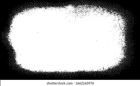 Scratched Frame. Grunge Urban Background Texture Vector. Dust Overlay. Distressed Grainy Grungy Framing Effect. Distressed Backdrop Vector Illustration. EPS 10.